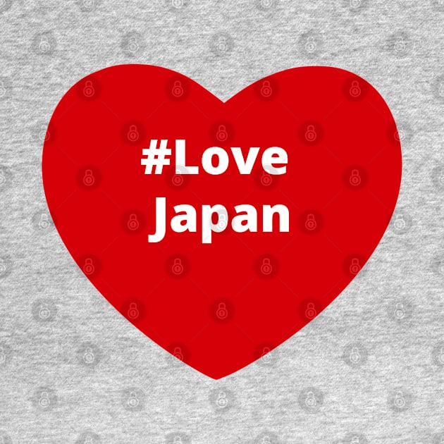 Love Japan - Hashtag Heart by support4love